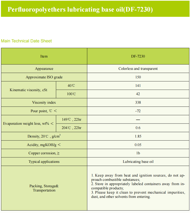 Perfuorlubricating base oil(DF-7230).png